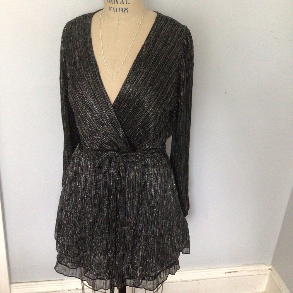 Elegant Black Wrap Dress